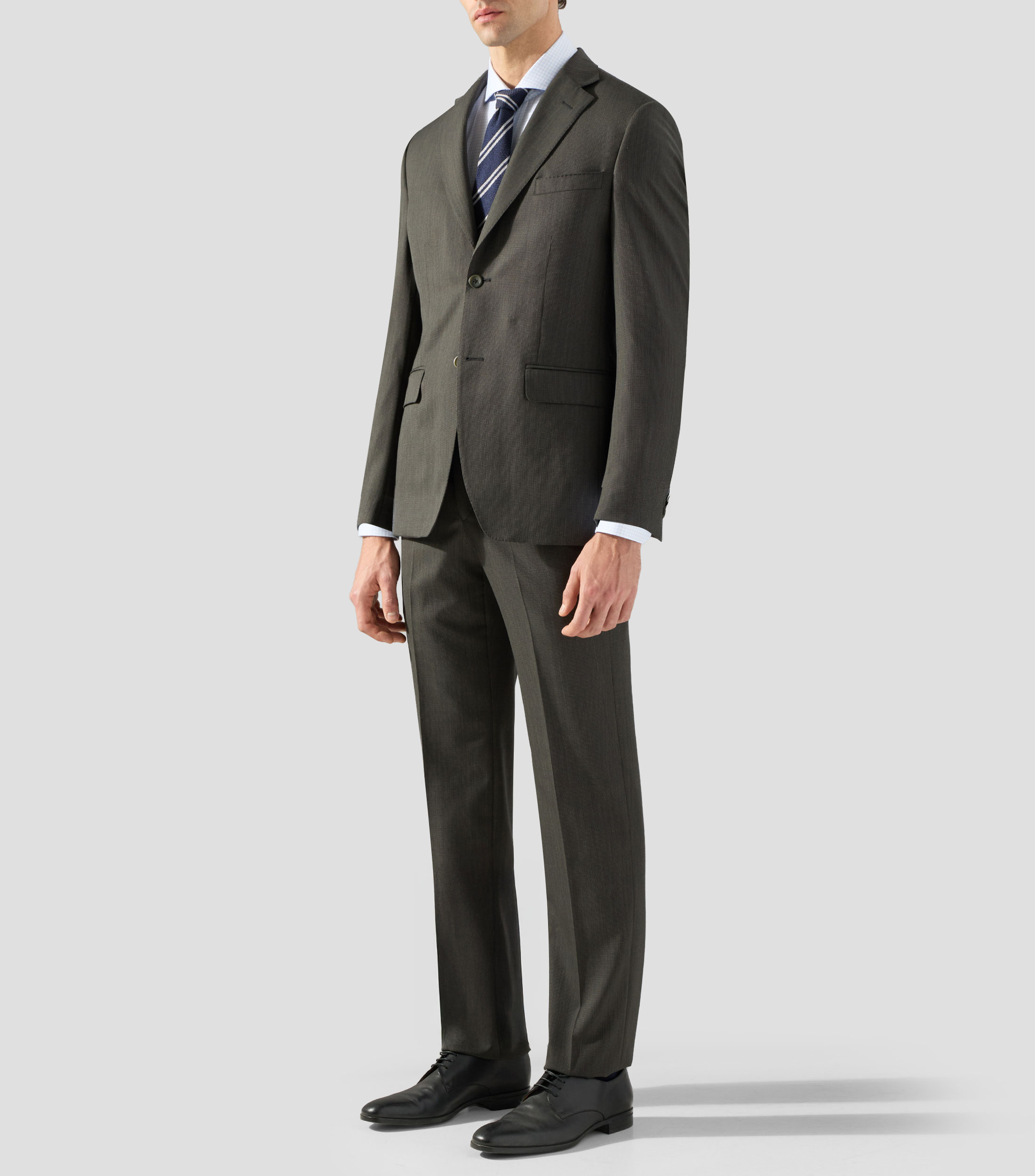 Traje de corte slim jaspeado Hombre
